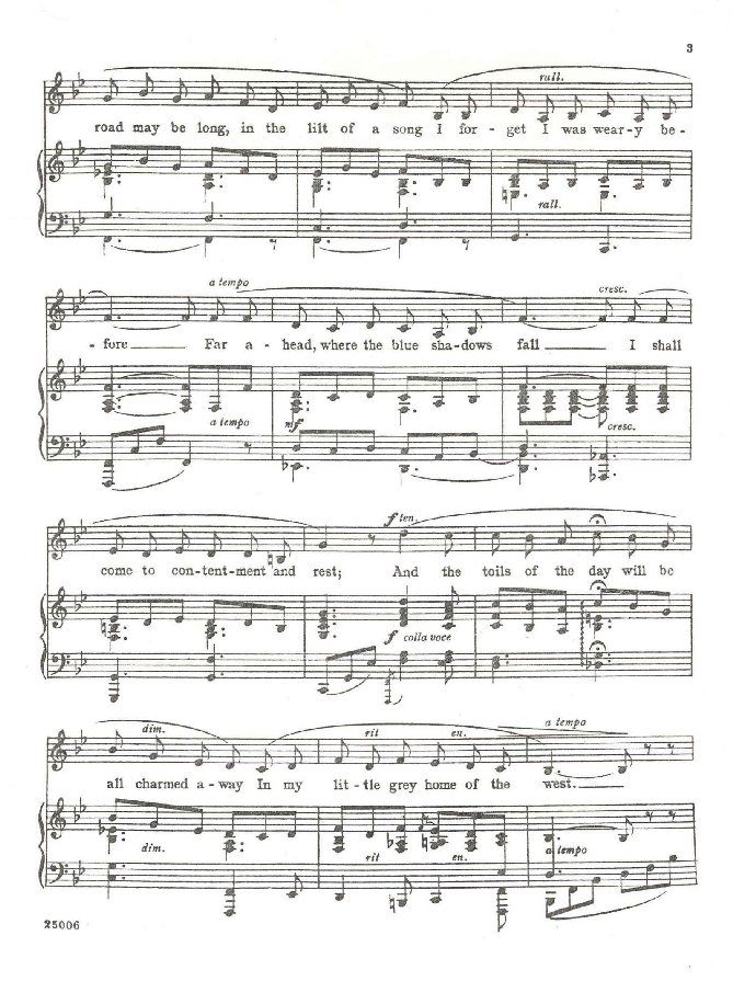 Page Three - Music Sheet Two