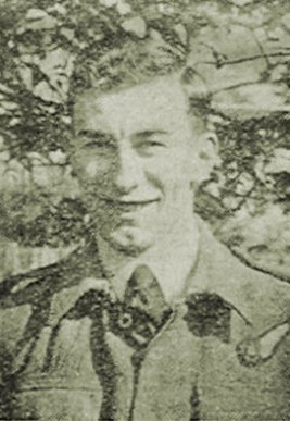 Photograph of F/O Douglas A Jennings, one of the British Airman who made it back home