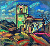 Chapel of Sant Joan d'Horta. 1917 oil on canvas in the Fundacio Joan Miro, Barcelona, Spain