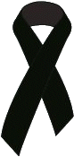 Black Ribbon in memory of the innocent victims of terrorism.  7 July 2005, London