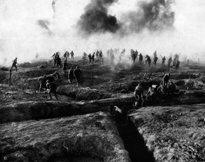 Trench warfare in World War One - ? clipart.com