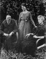 My mother with her parents, Jules and Delphine