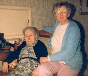 My Mother with my sister, Pauline.  [Photo copyright: Martin Leyder]