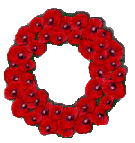 a wreath of poppies